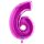 XXL &ndash; Zahlenballon 6 &ndash; Purple