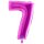 XXL &ndash; Zahlenballon 7 &ndash; Purple