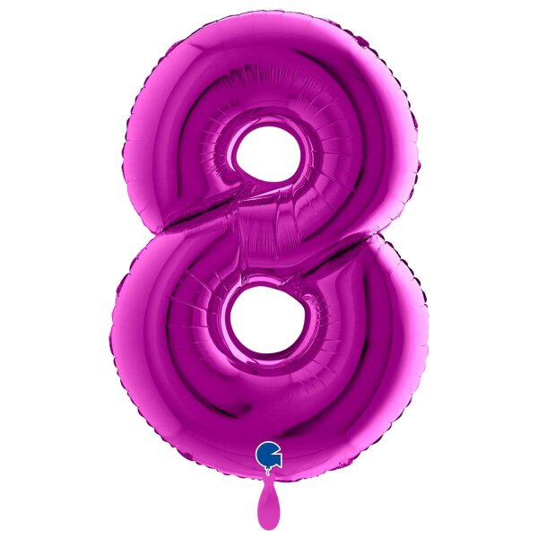 XXL &ndash; Zahlenballon 8 &ndash; Purple