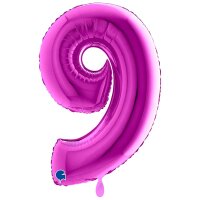 XXL &ndash; Zahlenballon 9 &ndash; Purple
