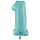 XXL &ndash; Zahlenballon 1 &ndash; Pastel Blue
