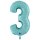XXL &ndash; Zahlenballon 3 &ndash; Pastel Blue