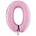 XXL &ndash; Zahlenballon 0 &ndash; Pastel Pink