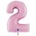 XXL &ndash; Zahlenballon 2 &ndash; Pastel Pink