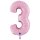 XXL &ndash; Zahlenballon 3 &ndash; Pastel Pink