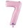 XXL &ndash; Zahlenballon 7 &ndash; Pastel Pink