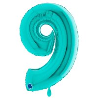 XXL &ndash; Zahlenballon 9 &ndash; Tiffany