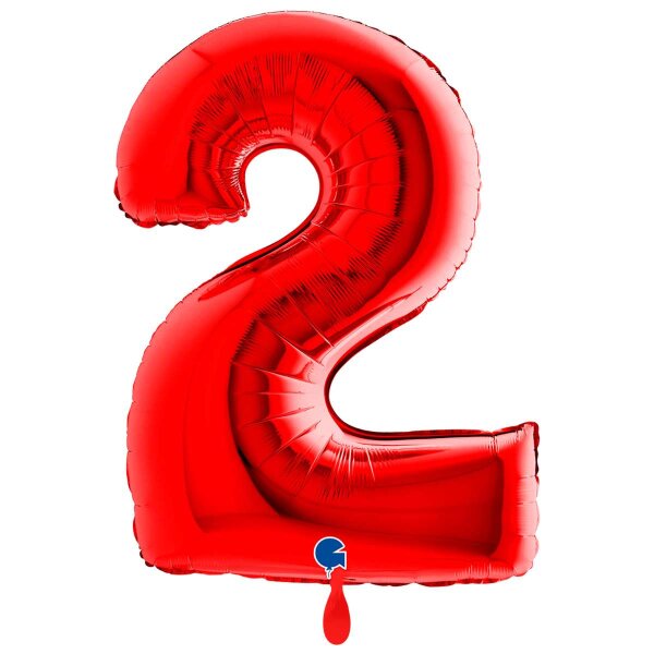 XXL &ndash; Zahlenballon 2 &ndash; Red