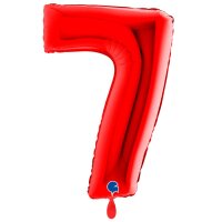 XXL &ndash; Zahlenballon 7 &ndash; Red