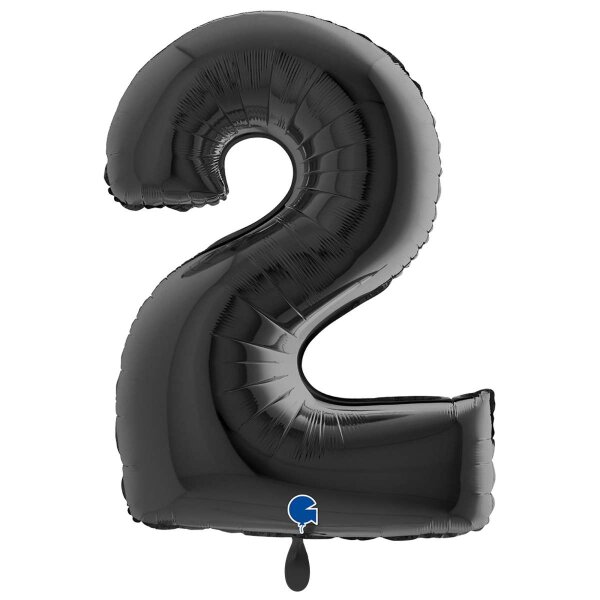 XXL &ndash; Zahlenballon 2 &ndash; Black