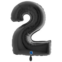 XXL &ndash; Zahlenballon 2 &ndash; Black