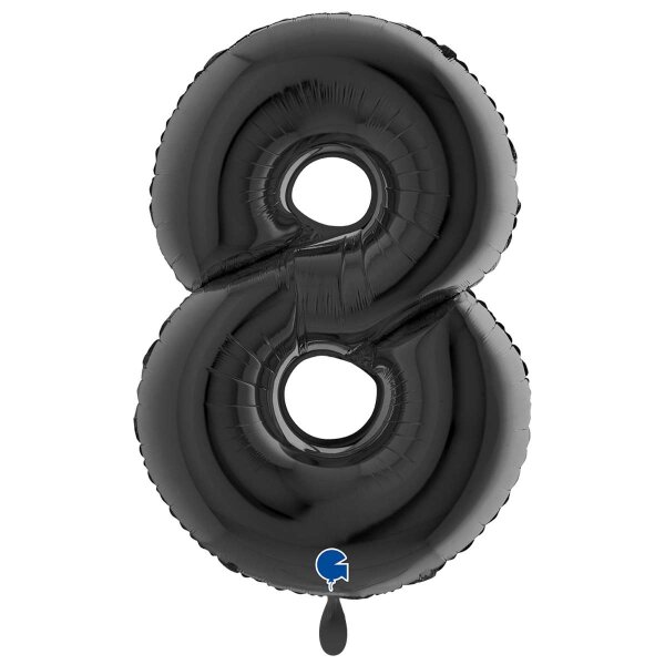 XXL &ndash; Zahlenballon 8 &ndash; Black