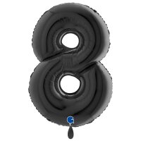 XXL &ndash; Zahlenballon 8 &ndash; Black