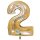 XXL &ndash; Zahlenballon 2 &ndash; Glitter Holographic Gold