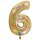 XXL &ndash; Zahlenballon 6 &ndash; Glitter Holographic Gold