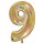 1 Balloon XXL - Number 9 - Glitter Holographic Gold