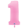 XXL &ndash; Zahlenballon 1 &ndash; Soft Matte Sakura Pink