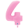 XXL &ndash; Zahlenballon 4 &ndash; Soft Matte Sakura Pink