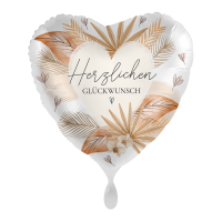 Premioloon Herz-Folienballon 43 cm „Herzlichen...