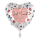 Folienballon Just Married Flowers