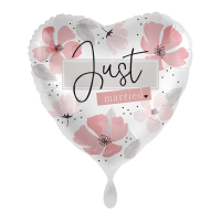 Folienballon Soft Florals Just Married