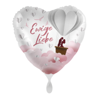 Premioloon Herz-Folienballon 43 cm „Ewige Liebe“