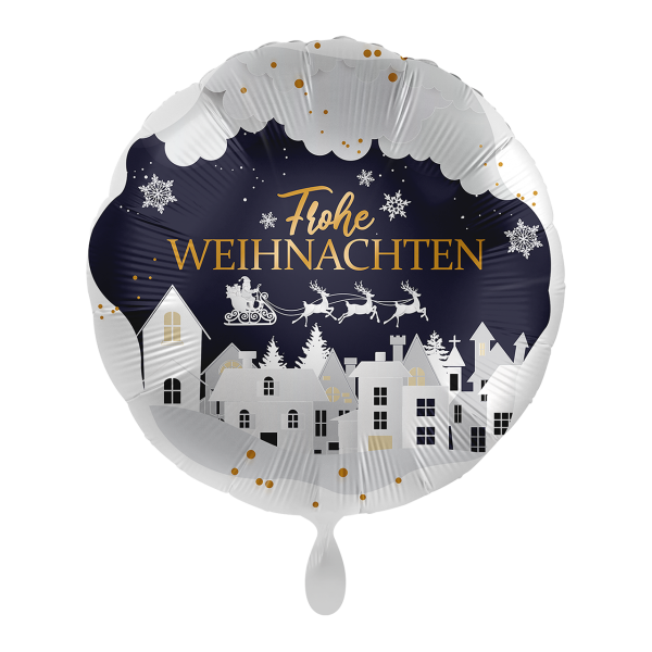 Premioloon Folienballon Weihnachtsnacht, 43 cm – Mehrfarbig