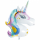 PartyDeco Folienballon XXL Einhorn Pastel Unicorn, 90 cm