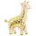 PartyDeco Folienballon XXL Giraffe, 80 × 102 cm – Creme/Gold