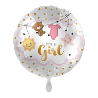 Folienballon Baby Girl is Coming