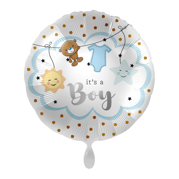 Folienballon Baby Boy is Coming
