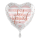 Folienballon Just Married Rose