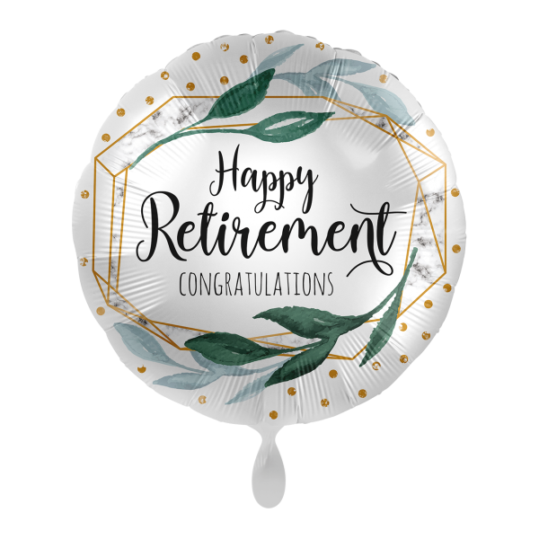 Folienballon Retirement Marble