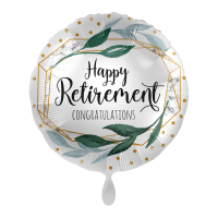Folienballon Retirement Marble