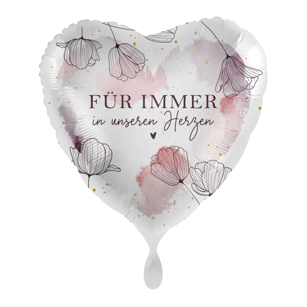 Folienballon Forever in our Hearts