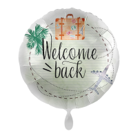 Folienballon Welcome Back Globetrotter