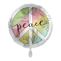 Folienballon Peace & Freedom