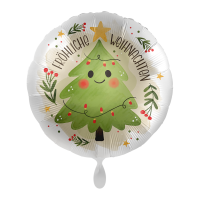 Folienballon Happy Christmas Tree