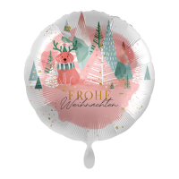 Folienballon Pink Christmas Miracle