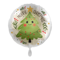 Folienballon Happy Christmas Tree