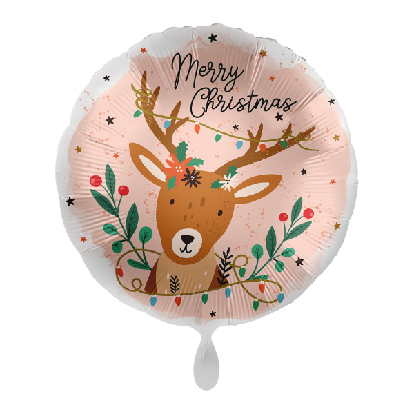 Folienballon Holly Jolly Reindeer