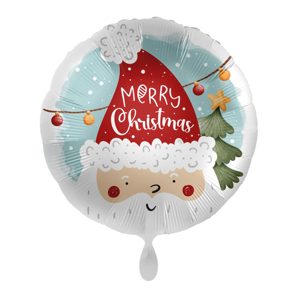 Folienballon Cute Santa Head