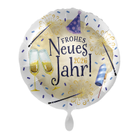 Folienballon Happy New Year Wishes
