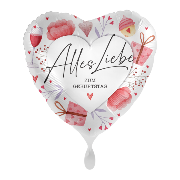 Folienballon Lovely Birthday Wishes