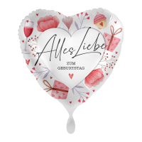 Folienballon Lovely Birthday Wishes