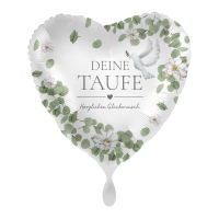 Folienballon Baptize heartly wishes