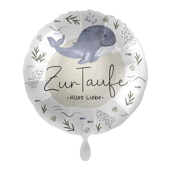 Folienballon Baptism Whale