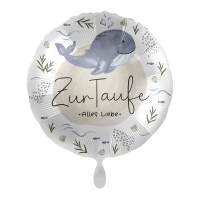 Folienballon Baptism Whale