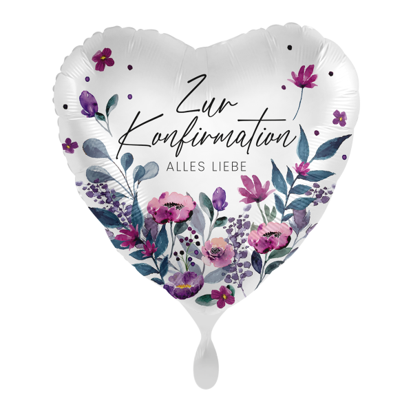 1 Balloon - Flowery Confirmation - GER