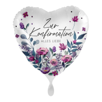 Folienballon Flowery Confirmation